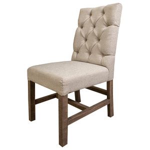 IFD6393CHR Tufted Chair w/ Ivory Fabric