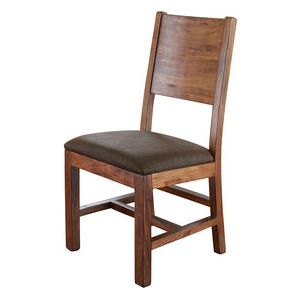 IFD865CHAIR Chair w/Solid Wood - Faux LeatherSeat