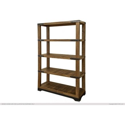 IFD866BKCS-70 70" Bookcase w/4 Wooden Shelves