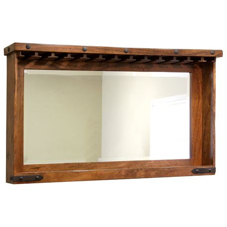 IFD866MIR-BAR Mirror Bar w/Glass Holders & Shelf