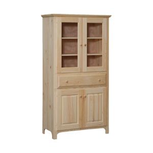 8035 4 Door 1 Drawer Pantry W/ Glas