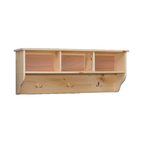 Open Pine Wall Cubby