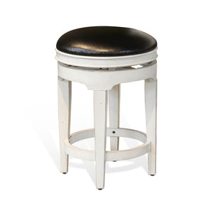 2048EC-S Carriage Swivel Stool, Cushion Seat