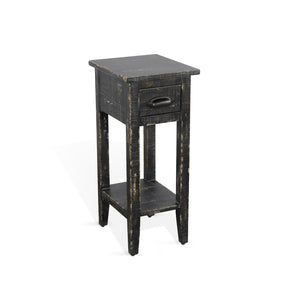 2077BS Black Sand Chair Side Table