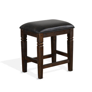 1430TL2-24 24"H Homestead Backless Stool, Cushion Seat