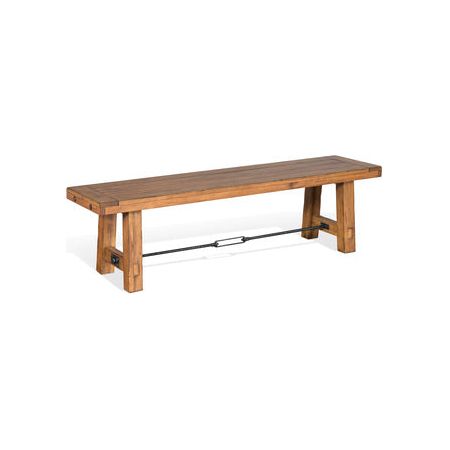 1615DL Bench, Wood Seat