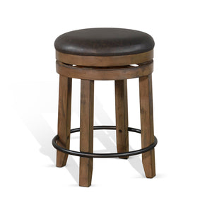 1624BU-24 24"H Swivel Stool, Cushion Seat