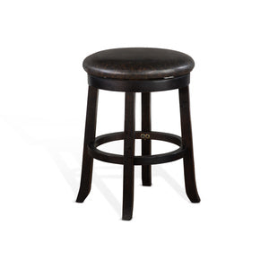 1646BW-24 24"H Swivel Stool, Cushion Seat