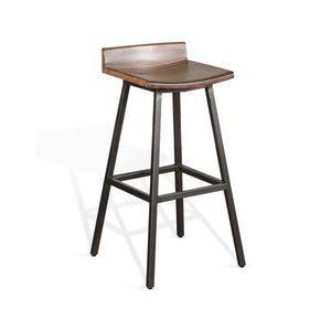 1653BU-30 30"H Stool, Wood Seat