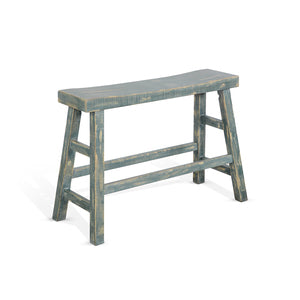 1671SG-24 Sea Grass 24"H Bench, Wood Seat