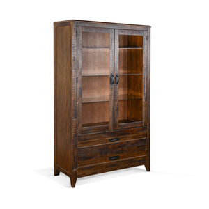 1905DT Nassau Curio Cabinet w/ Glass Shelves