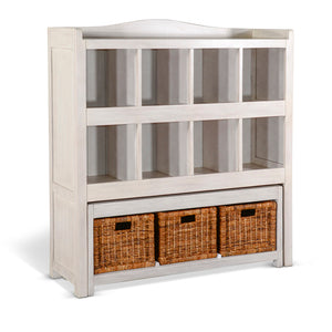 2993MW Storage Bookcase w/ Trundle Bench