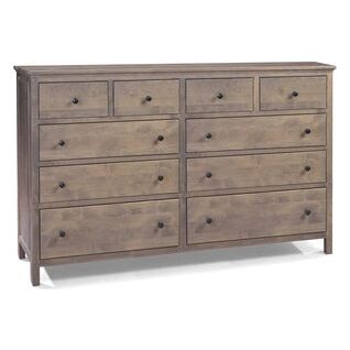 Heritage 10 Drawer Double Dresser - 2 Deep Drawers